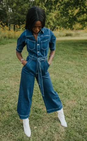 minkpink: marjo denim jumpsuit