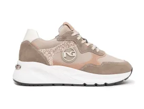 NeroGiardini donna sneakers in camoscio