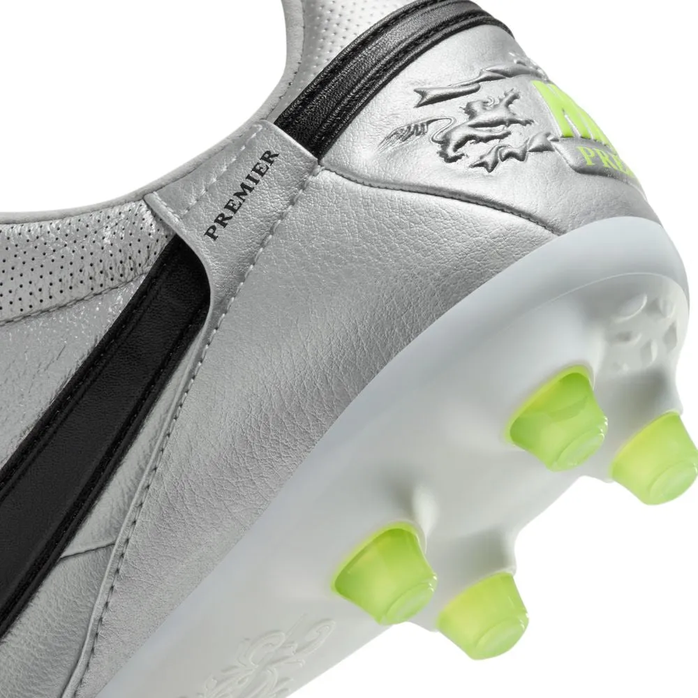 Nike Premier 3 FG Football Boots (Metallic Silver/Black/Volt)