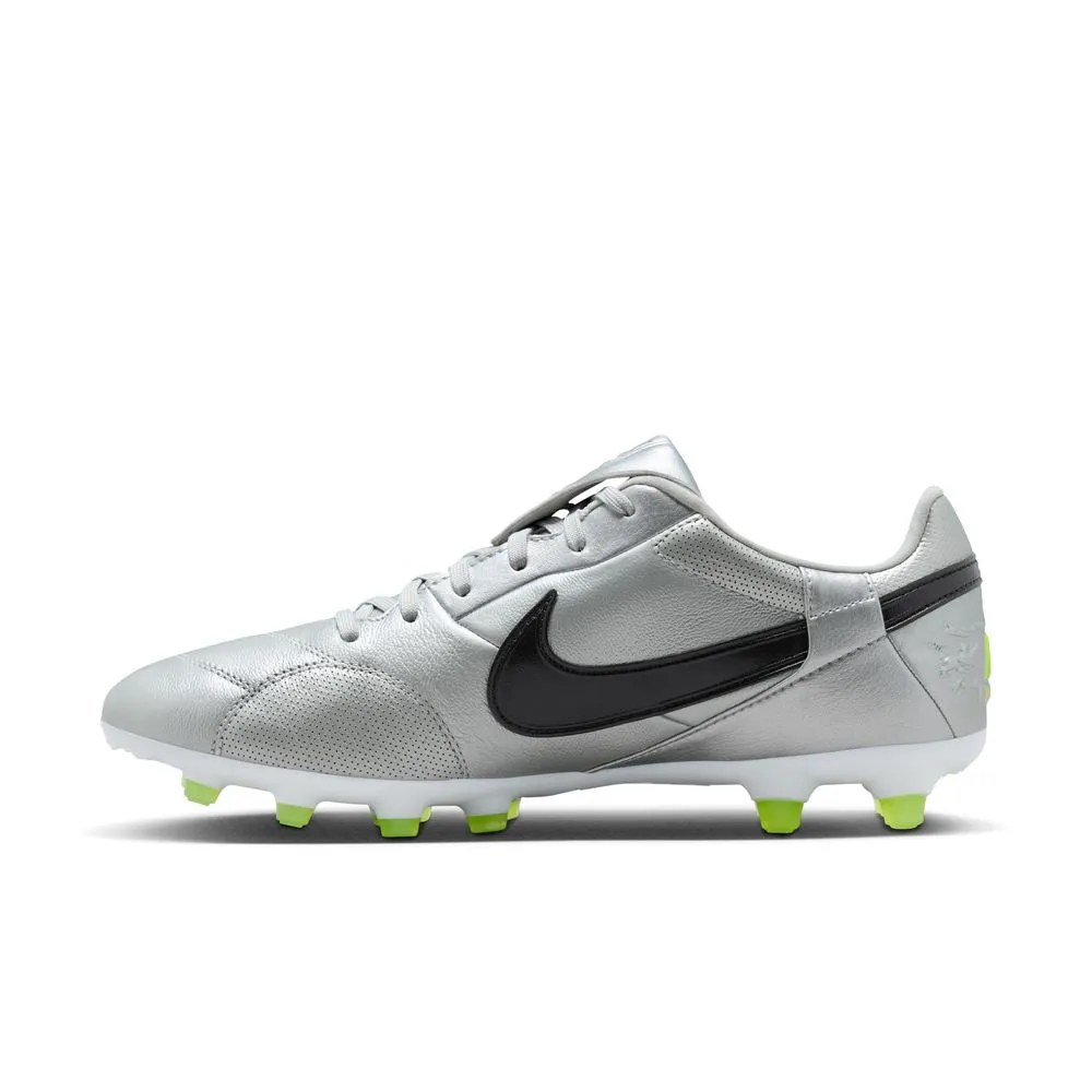 Nike Premier 3 FG Football Boots (Metallic Silver/Black/Volt)