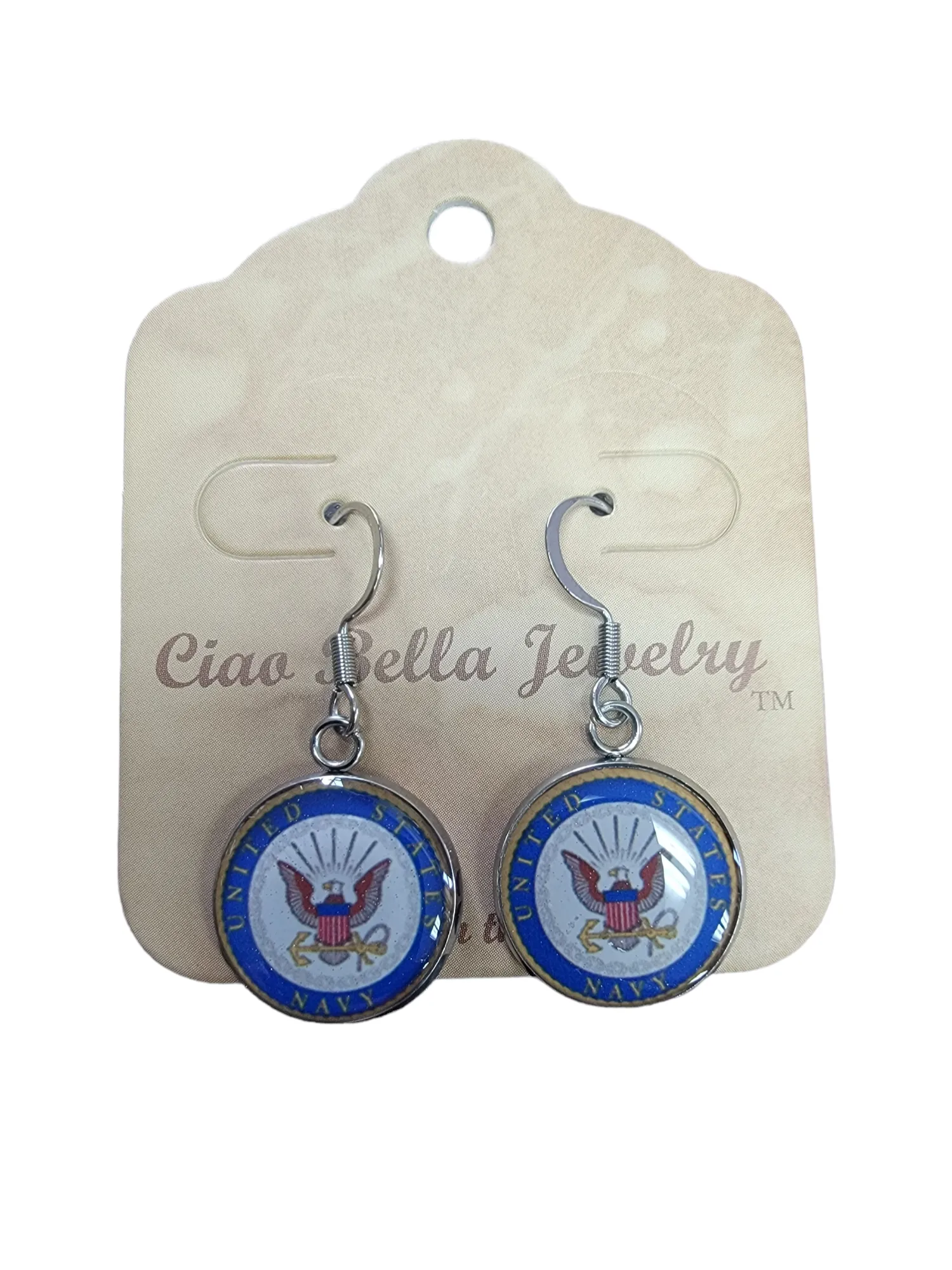 Officially Licensed  Navy Earrings - A Proud Symbol of Service and Sacrifice