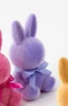 One Hundred 80 Degrees Flocked Sitting Bunny - Medium