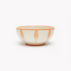 Orange Evil Eye Ceramic Bowl