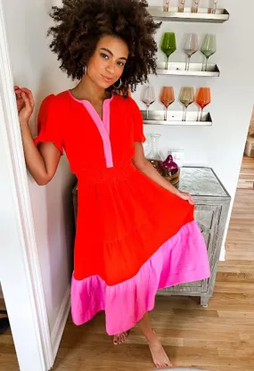 Papaya Maxi Dress