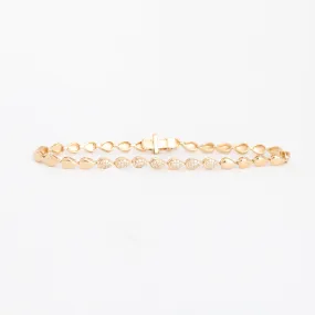 Pavé Pear Shape Tennis Bracelet