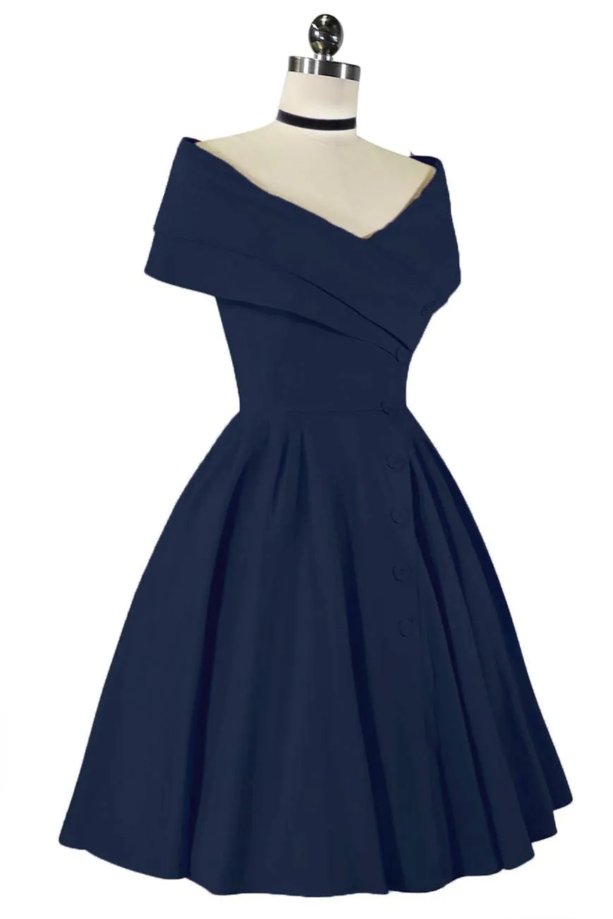 Peacocks And Palaces L'Avenue Dress (Navy)