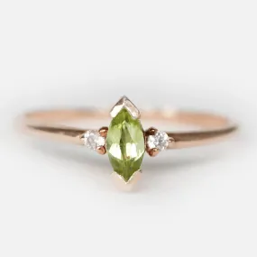 Peridot Diamond Ring Madeleine