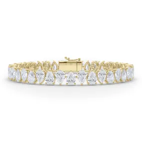 Reverse Pear Diamond Bracelet