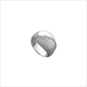 Ricamo Sterling Silver Ring with Diamonds