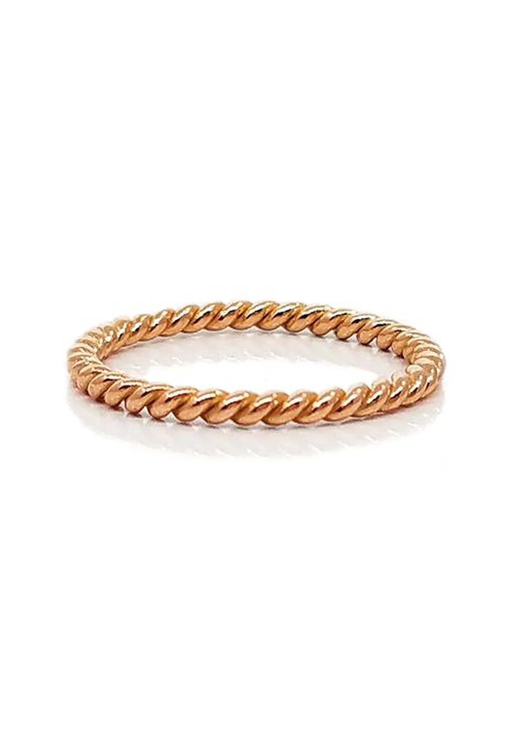 Sethi Couture 18K Rose Gold Twisted Rope Band