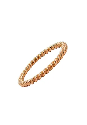 Sethi Couture 18K Rose Gold Twisted Rope Band