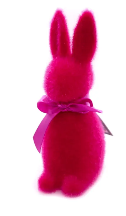 Small Flocked Nose Bunny (10 colors)