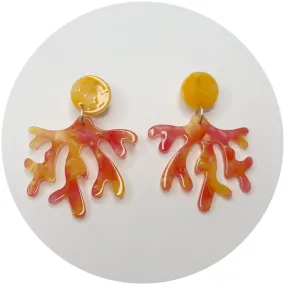 Small Pink Coral Earring