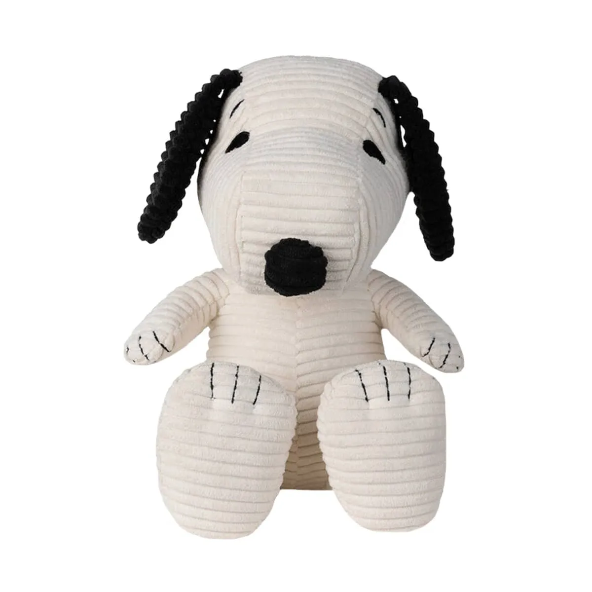 Snoopy - Sitting Corduroy - Cream In Gift Box - 27cm