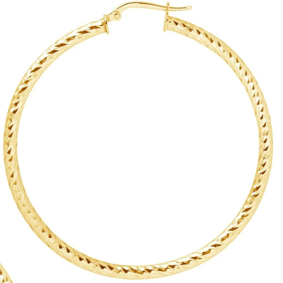 Sparkly Limited Edition XL Hoops - Gold