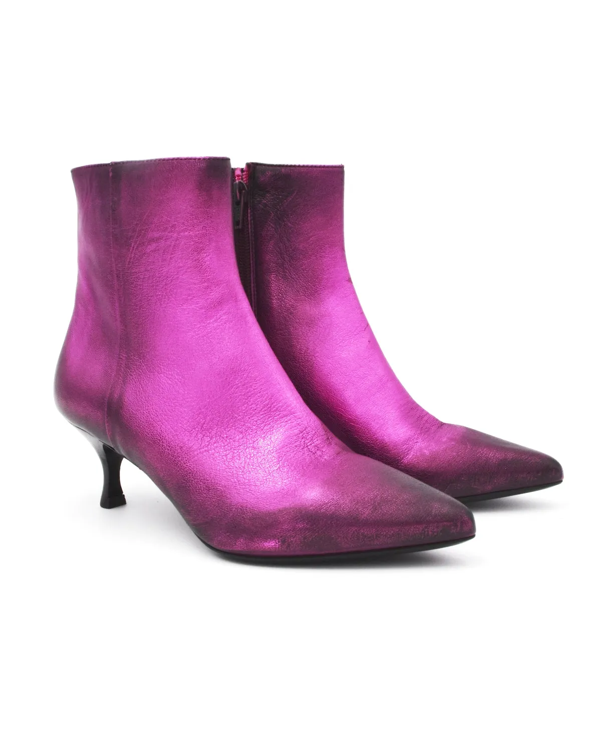 Strategia Pink Kitten Heel Boot