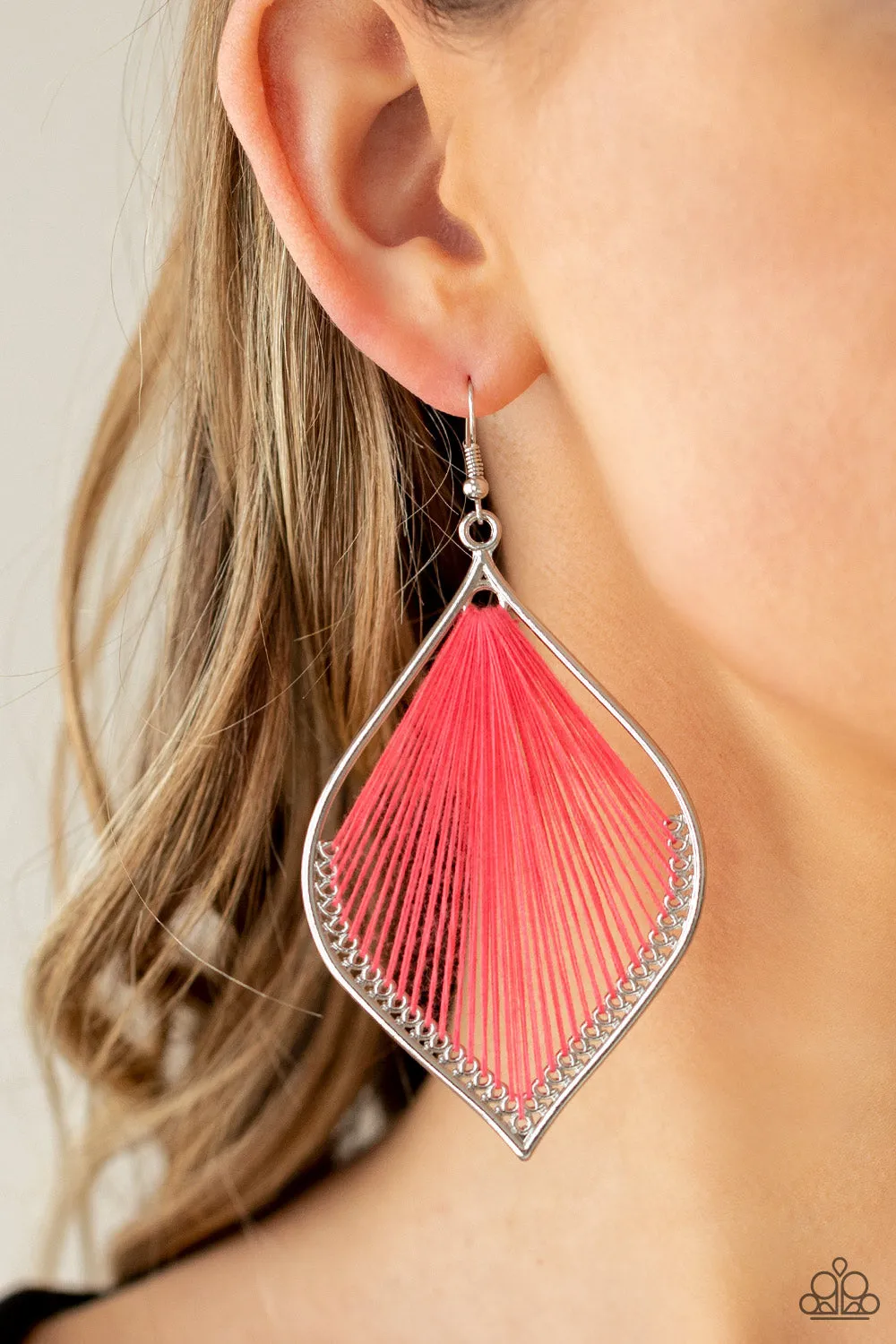 String Theory Pink-Earrings