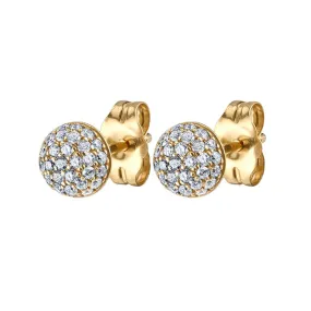 Stud Zircon Piercing Hoop Earrings