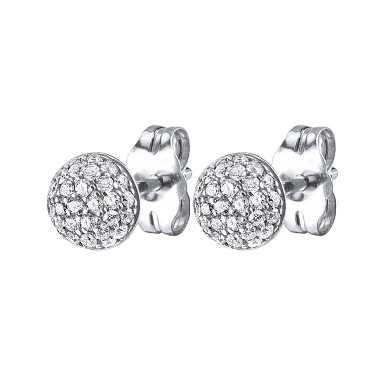 Stud Zircon Piercing Hoop Earrings