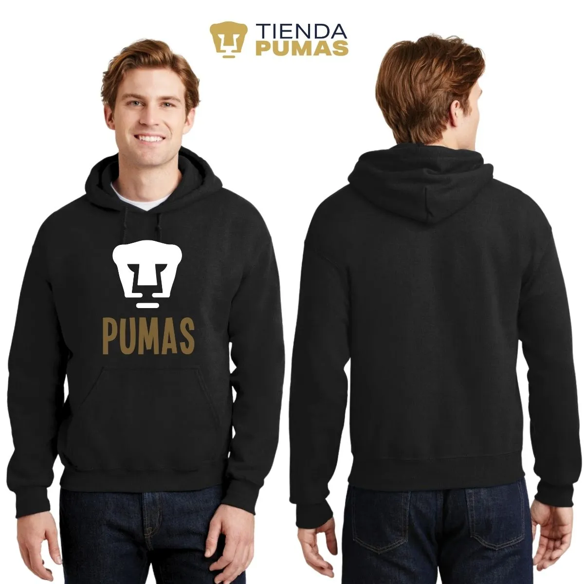 Sudadera Hombre Hoodie Pumas UNAM Logo Pumas