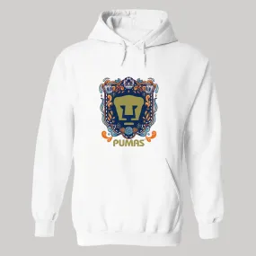 Sudadera para Mujer Hoodie Pumas UNAM Día de Muertos Azul