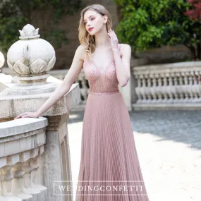 The Hyacinth Pink Sleeveless Gown