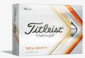 Titleist Velocity 12 Pack Golf Balls White