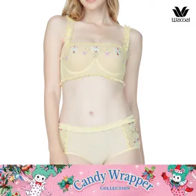 Wacoal Candy Wrapper บรามีโครง เสริมฟองน้ำ 25 มิล รุ่น WB5P85 (เข้าคู่ MU5P85) สีเหลือง (YE)