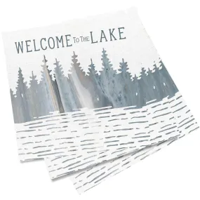 Welcome To The Lake Paper Cocktail Napkins (Pack of 20)