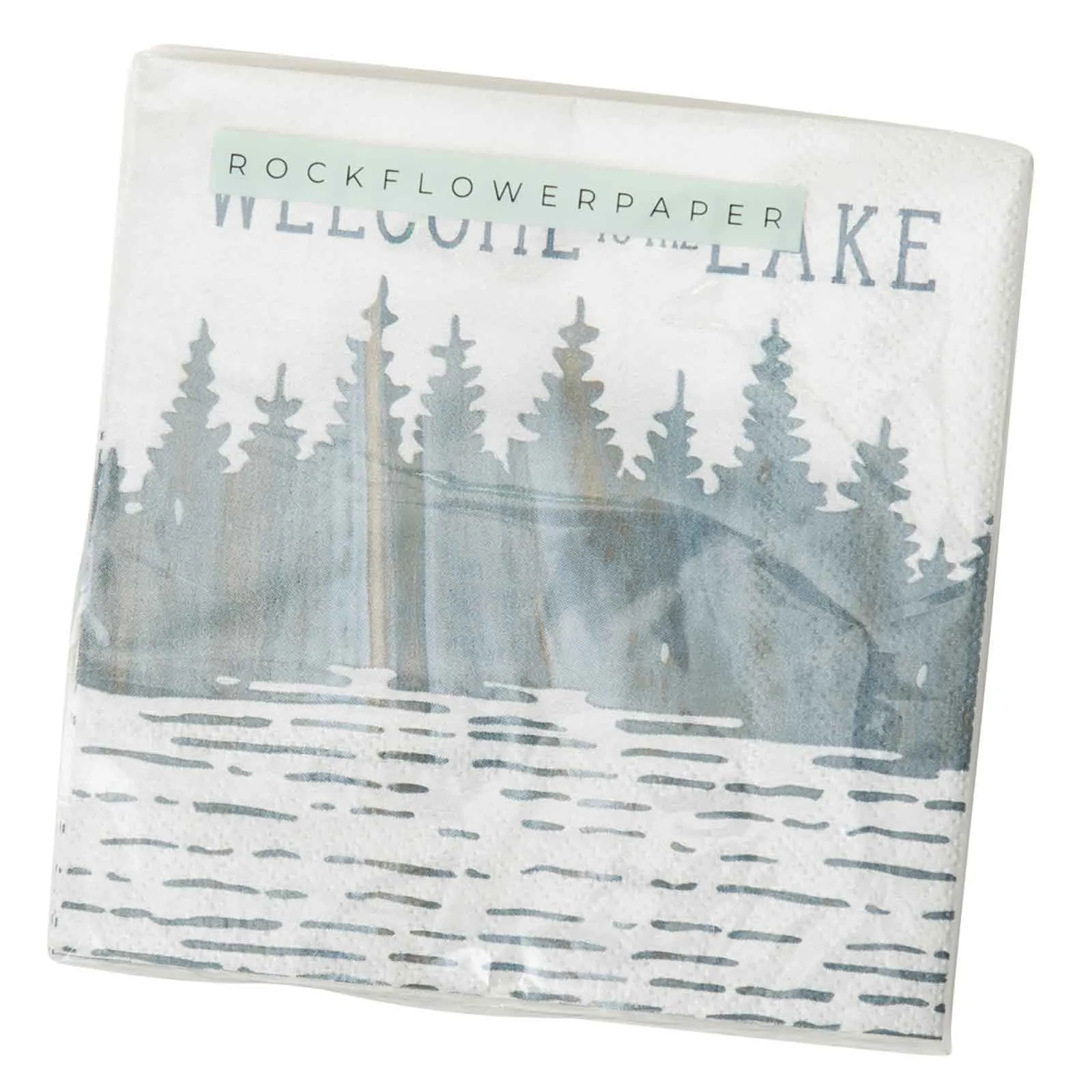 Welcome To The Lake Paper Cocktail Napkins (Pack of 20)