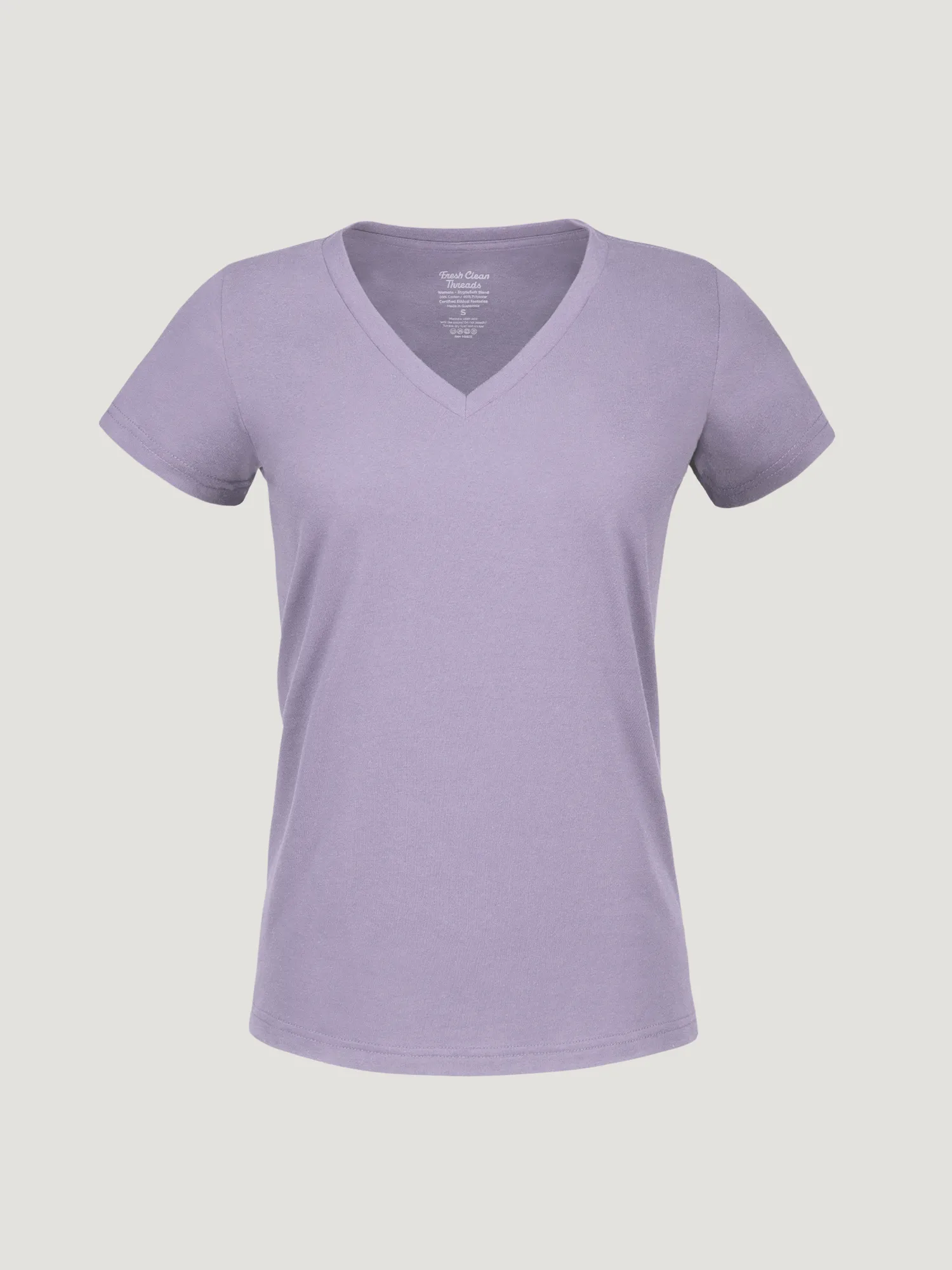 Women's Vintage Purple V-Neck